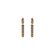 Brinco Midi Strass Style Ouro Vintage